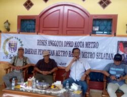 Deswan Soroti Infrastruktur Rusak dan Pentingnya Pajak Saat Reses DPRD Metro Barat–Selatan,